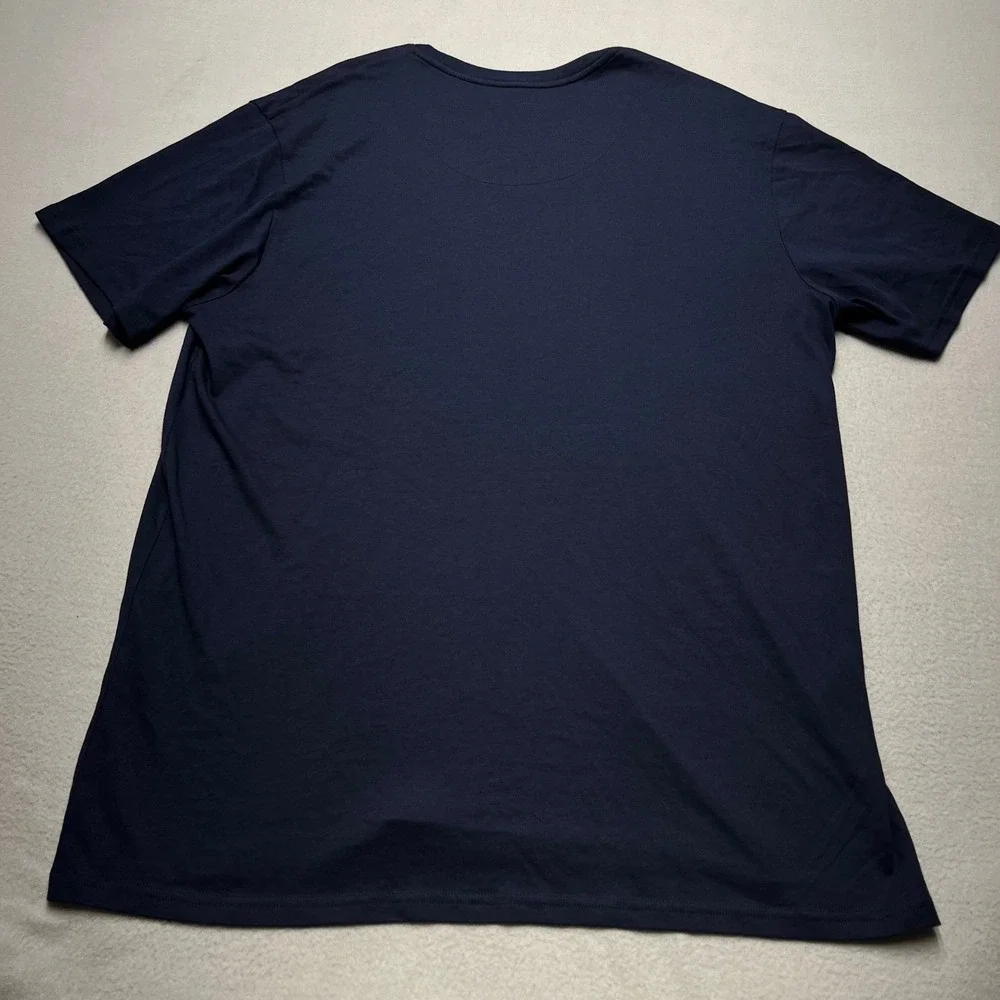 Polo Ralph Lauren Men XL Supreme Comfort T-Shirt Navy Blue Red Pony Cotton Modal